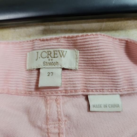 J. Crew Stretch Light Pink Corduroy Straight Leg - Picture 2 of 6